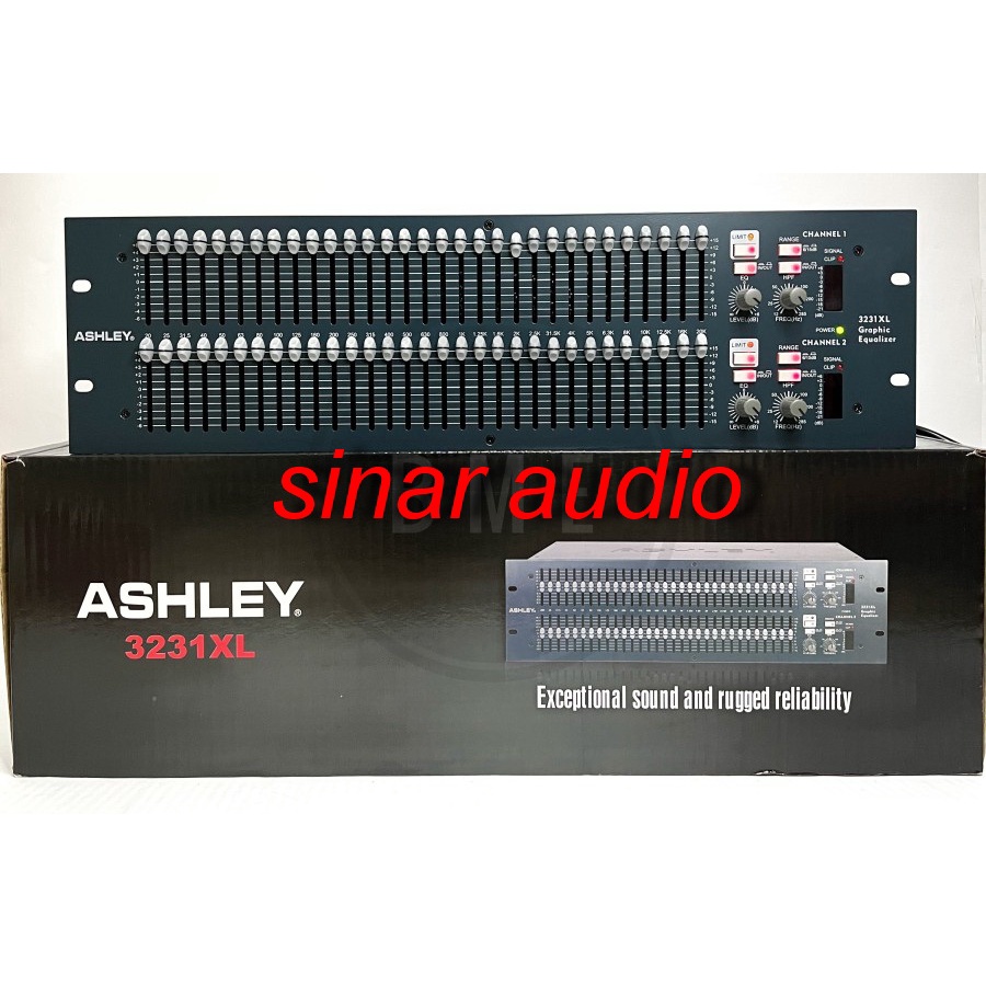 Equalizer ASHLEY 3231xl professional Graphic EQ 3U ashley 3231 xl