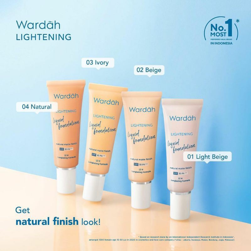 WARDAH LIGHTENING LIQUID FOUNDATION 9 ml / 25 ml
