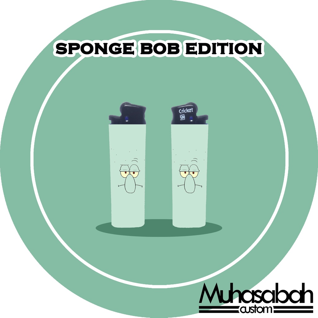 Sponge Bob Edition Korek Api Cricket Custom Gambar Unik Murah