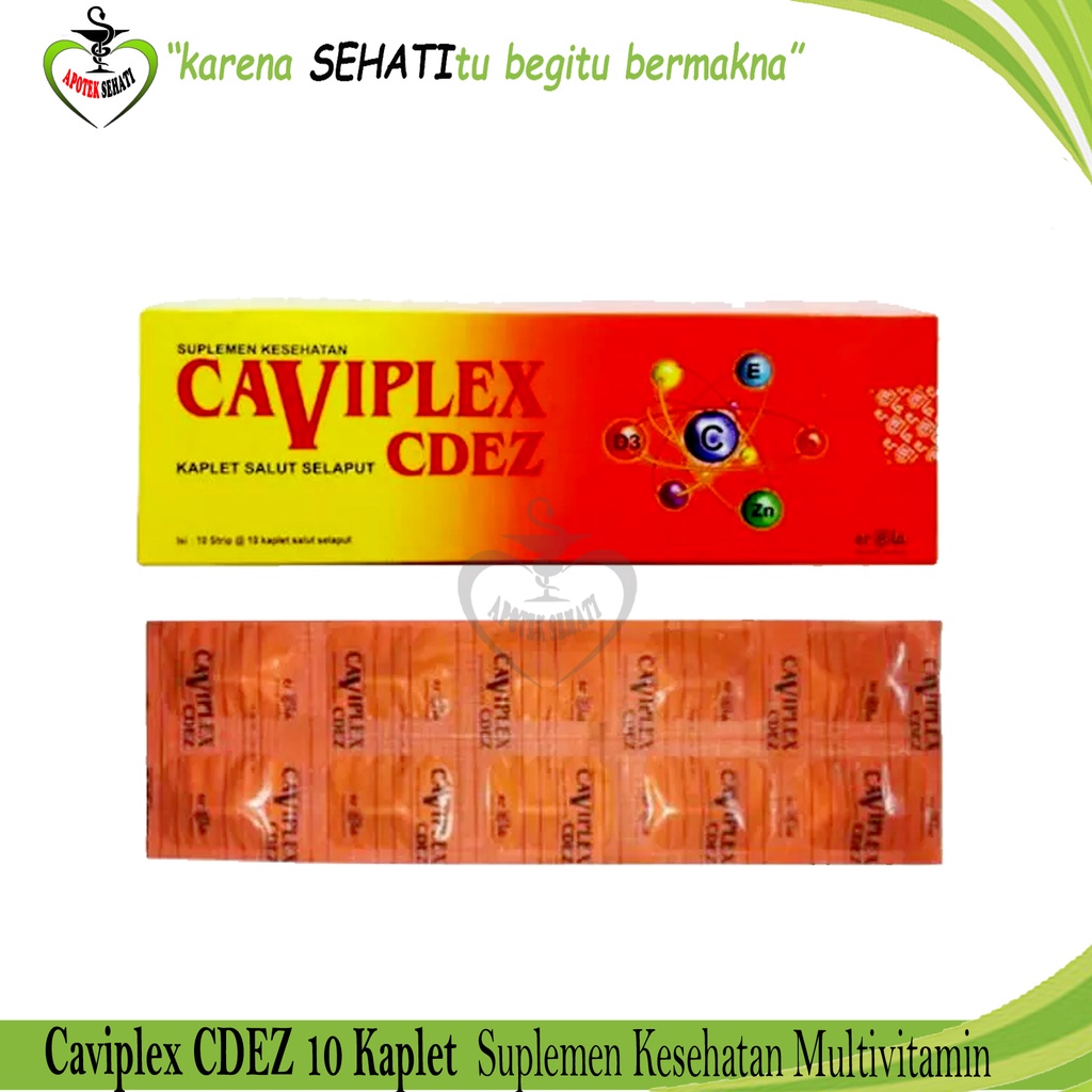 CAVIPLEX CDEZ VITAMIN C D E DAN ZINK SUPLEMEN DAYA TAHAN TUBUH