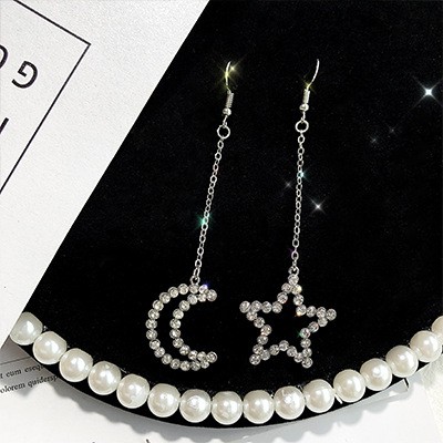 LRC Anting Gantung Fashion Star&amp;moon Shape Decorated E8881X