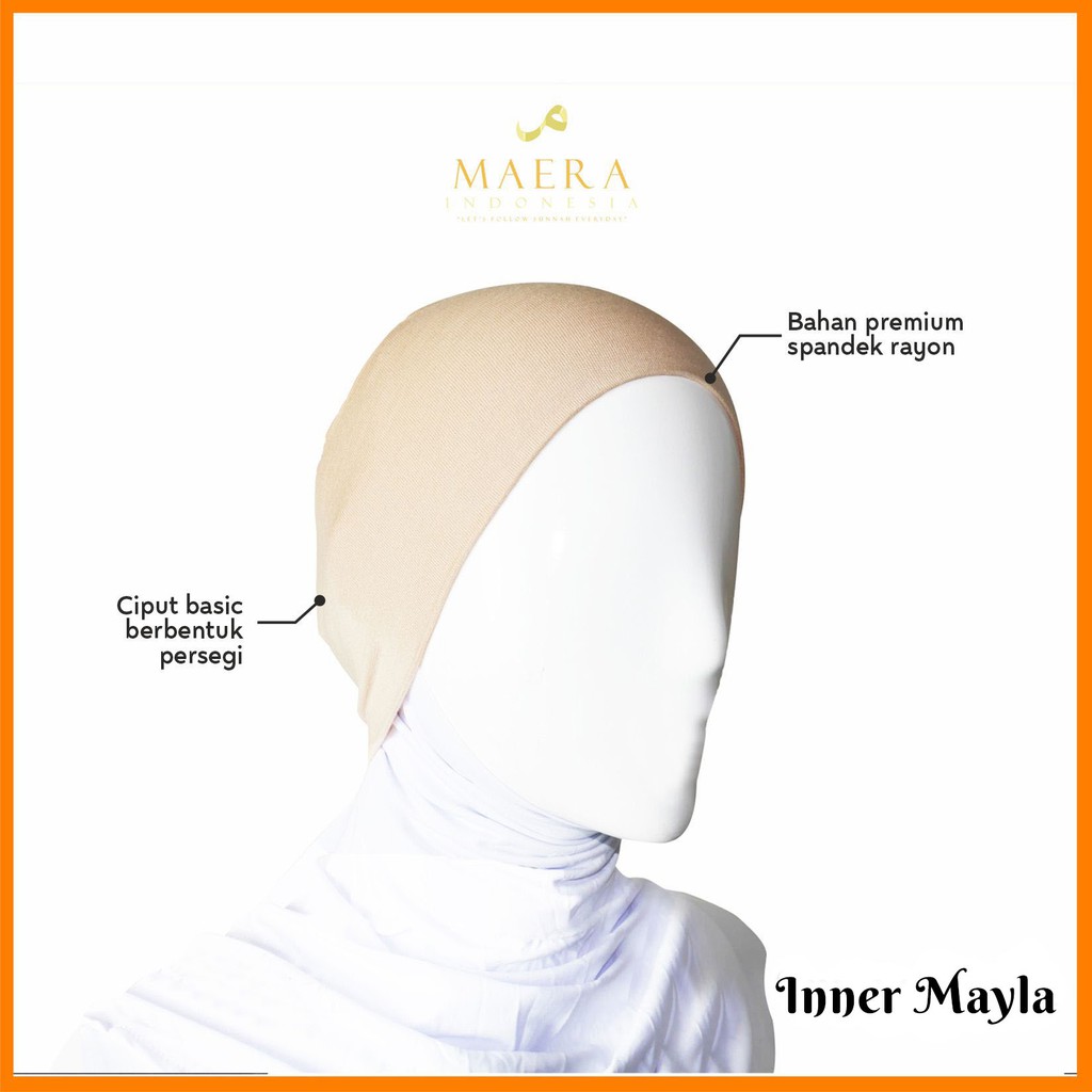 Ciput Inner Hijab Bandana Basic Adem Bahan Kaos Rayon Premium MAYLA by Maera Indonesia