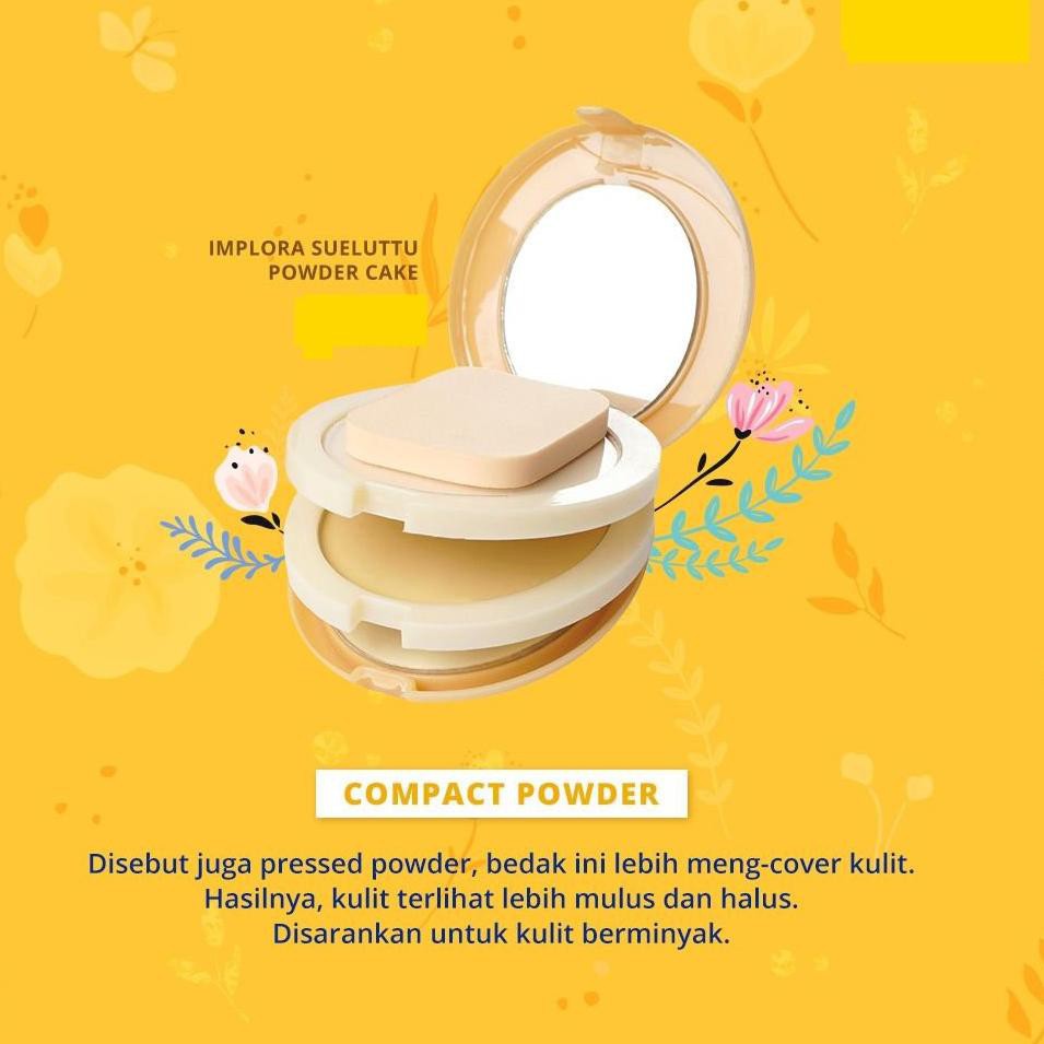 IMPLORA COMPACT POWDER 3 IN 1 ORIGINAL / BEDAK FOUNDATION / DUS KUNING Girlsneed77