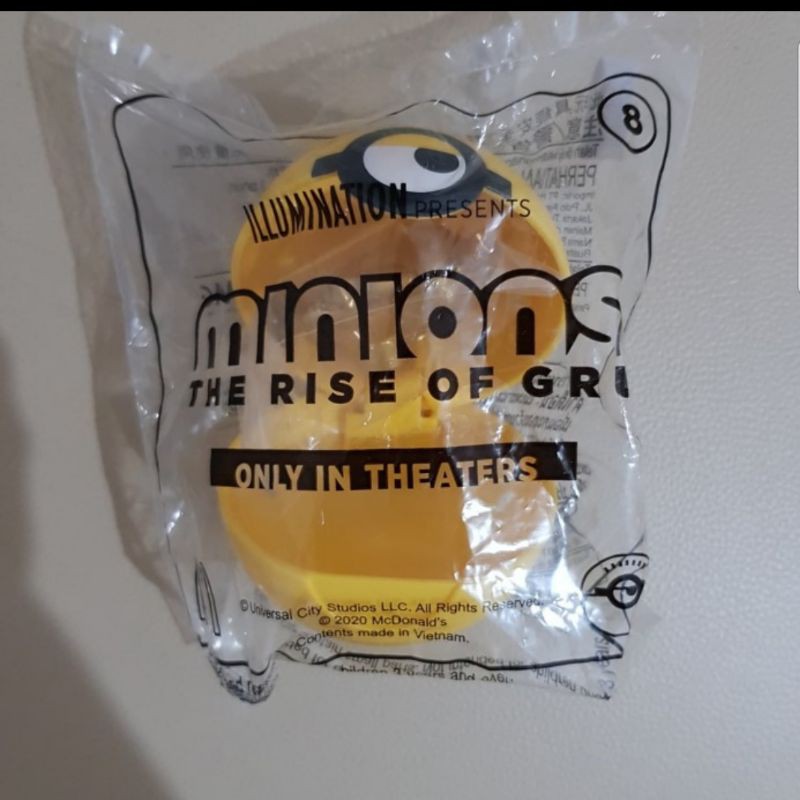 Mainan Happy Meal Minion The Rise of Gru 2020 / No. 8 Minion Gold