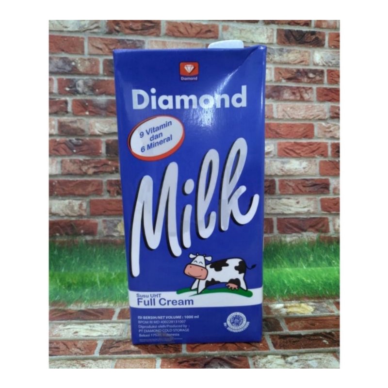 

susu UHT Diamond Milk FULL CREAM 1LT