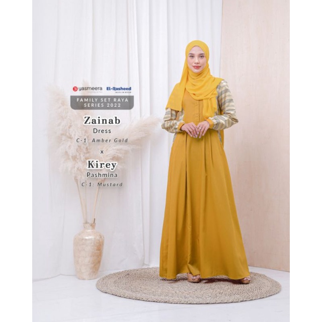 Zainab dress by Yasmeera ready ukuran XXL