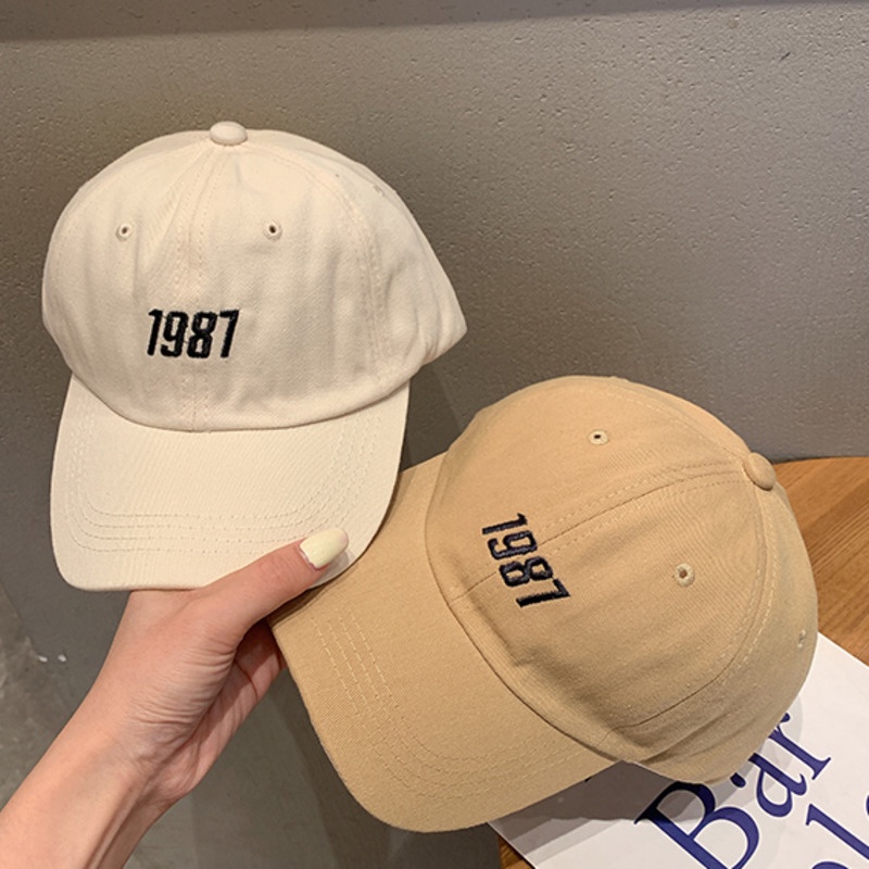 1987 Baseball Cap Korean Style Trendy Sunscreen