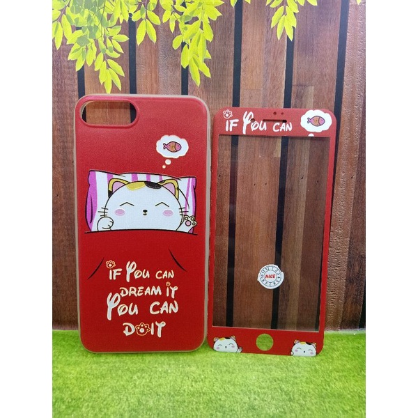 softcase gambar/ karakter, motif iphone 7+/plus/8 plus