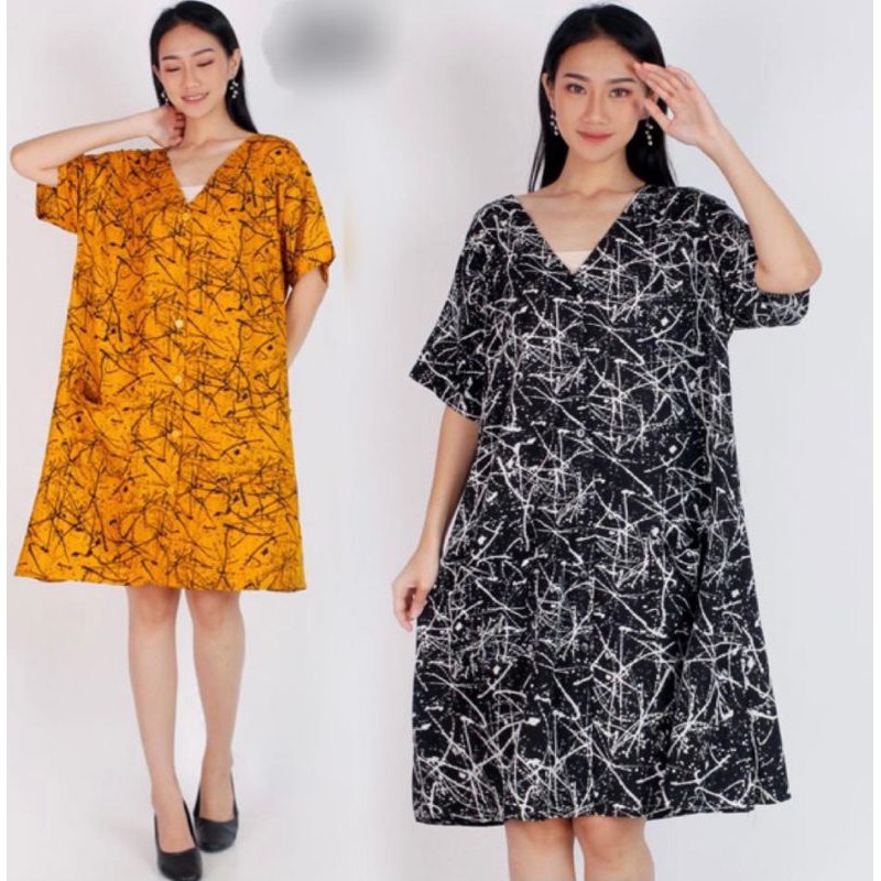 Dress Gaun BIG SIZE JUMBO 2034 ELEGAN BAJU KERJA WANITA GEMUK BIGSIZE IBU HAMIL MENYUSUI XL XXL XXXL