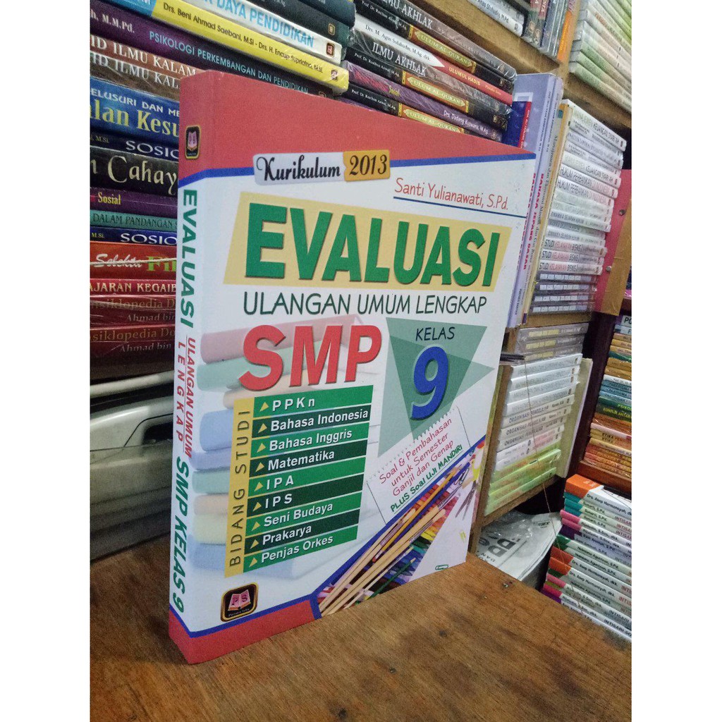 Jual buku Evaluasi Ulangan SMP Kelas 9 Kurikulum 2013. .Lengkap Semua Mapel kelas 9.
