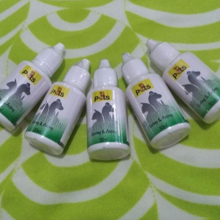 (1pcs) multivitamin kucing dan anjing - p3ts multivitamin 30 ml