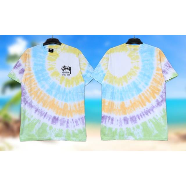 Kaos pendek TIE DYE STUSSY LIMITED