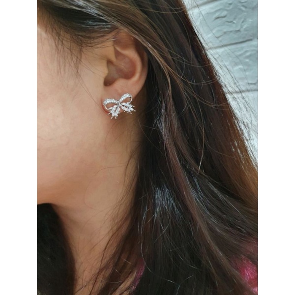 Anting Silver925 Perak Mata Kilau anting silver Anti Karat anti alergi premium Quality S37