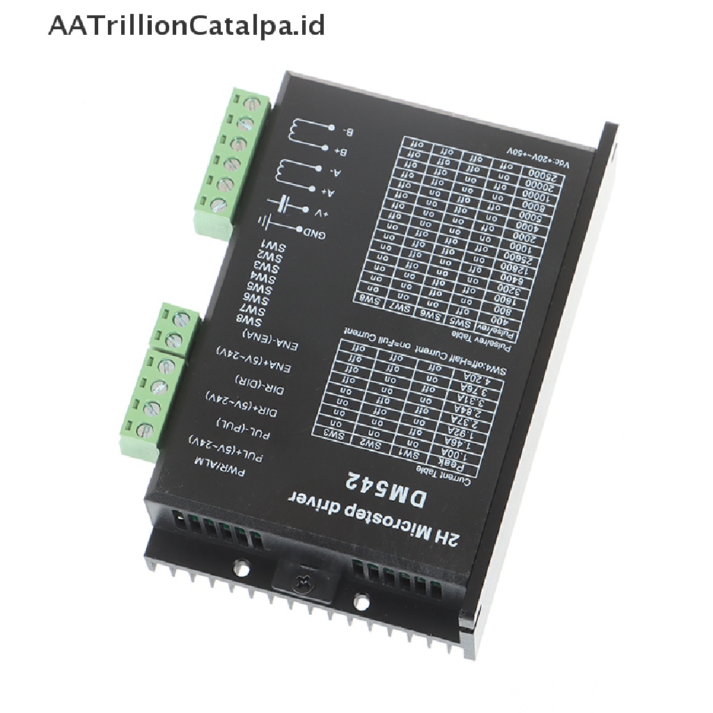 (AATrillionCatalpa) Dm542 Kontroler Motor Stepper Digital 2 Fase