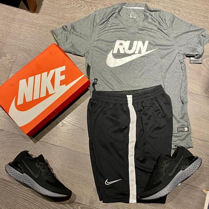 BISA COD Baju Stellan NIKE RUNNING PRIA - PAKET PERLENGKAPAN OLAHRAGA NIKE - 38