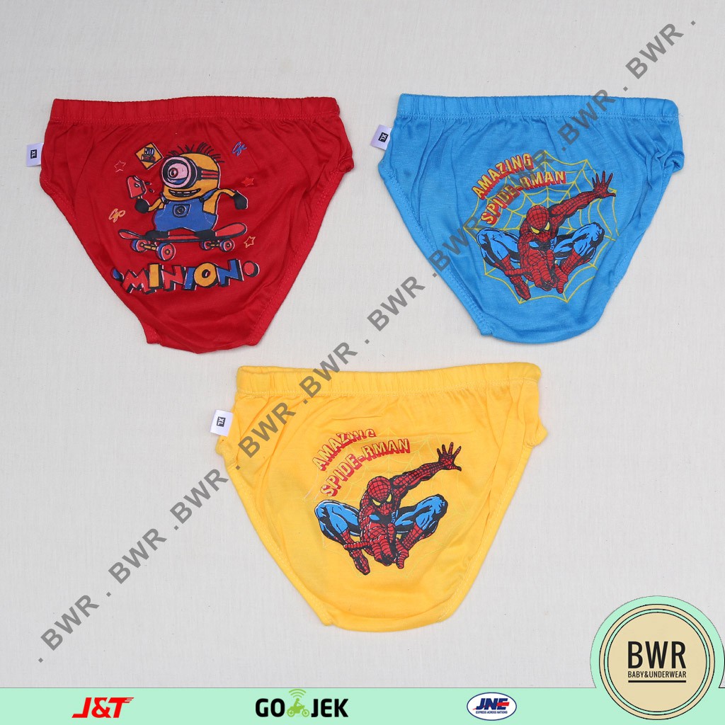 [3 pcs] CD ANAK VINS | celana dalam anak motif [III F3-H3] warna Vin's