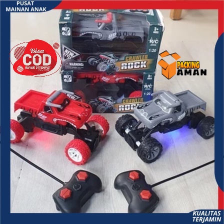 RC Rock Crawler Mainan Anak Mobil Remote Control MONSTER Striker V8 SPEED CLIMBING Ban Karet