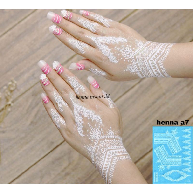 HENNA INSTAN / HENA TATTO PENGANTIN / FREE GLITER-A7