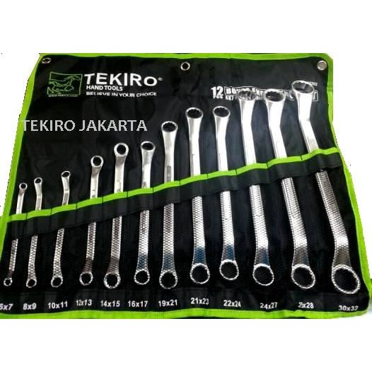 Tekiro Kunci Ring Set 12 Pcs - Kunci Ring Set 6-32 Mm TEKIRO ORIGINAL