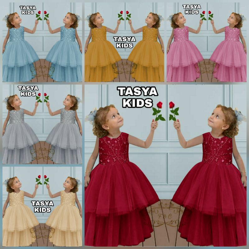 DRESS TASYA KID FASHION PAKAIAN ANAK PEREMPUAN FEHM