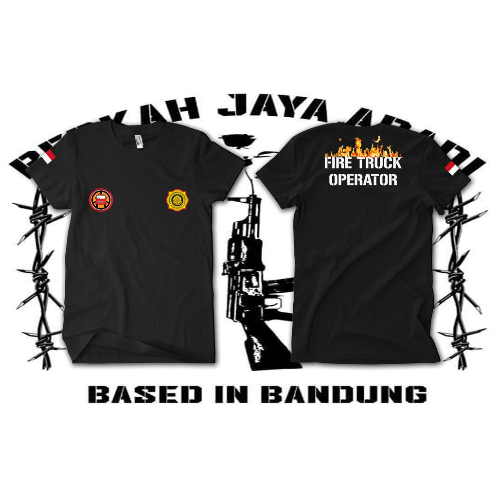 Kaos Fire Truck Operator Pemadam Kebakaran