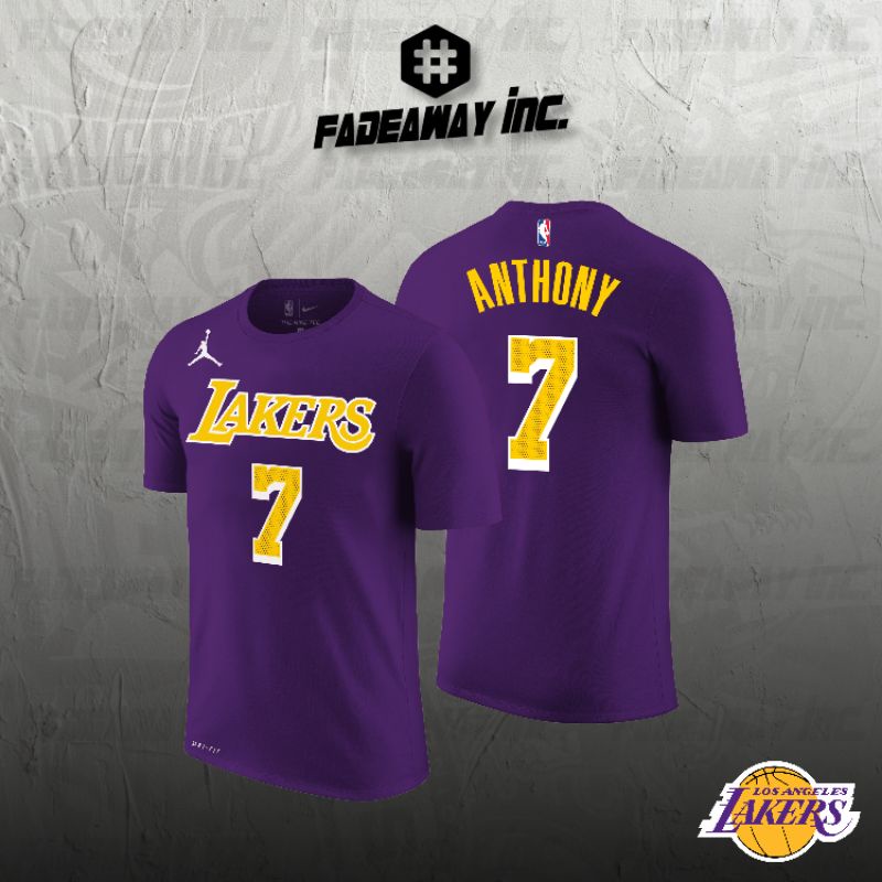 Tshirt - Baju Kaos Fashion Basket NBA Los Angeles Lakers Nomot 7 Carmelo Anthony - Ungu Statement