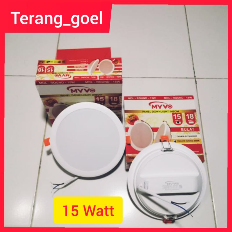 Lampu Panel Downlight Inbow 15 Watt Bulat MYVO / Downlight LED MYVO Inbow 15 Watt Murah Bagus