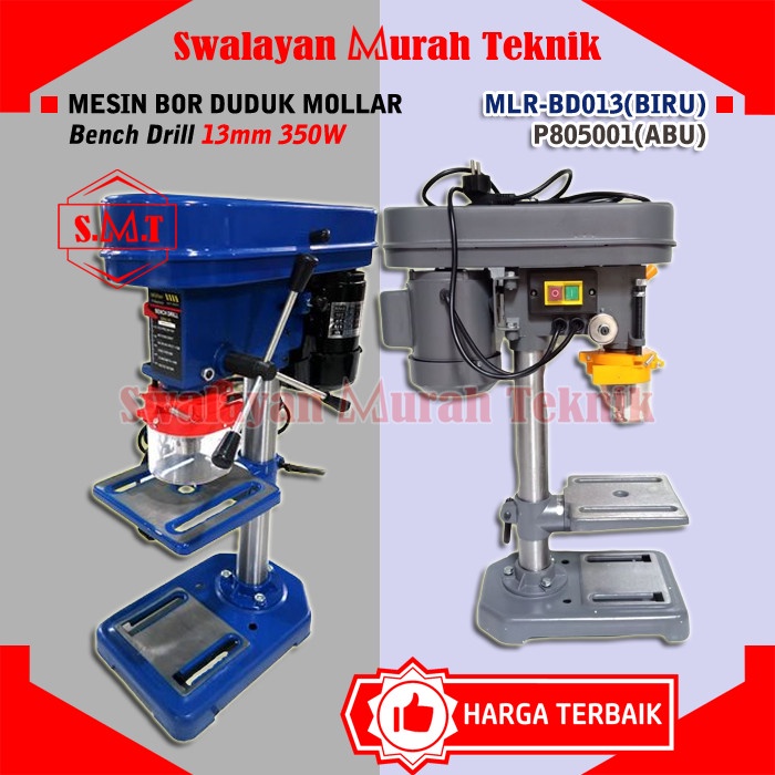 Mesin Bor Duduk 13mm Mollar BD013 Bench Drill