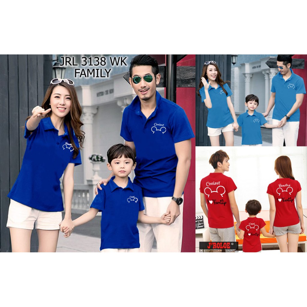 COUPLE I LOVE FAMILY BAJU COUPLE PASANGAN PRIA WANITA ANAK TERBARU KEKINIAN GROSIR TERMURAH