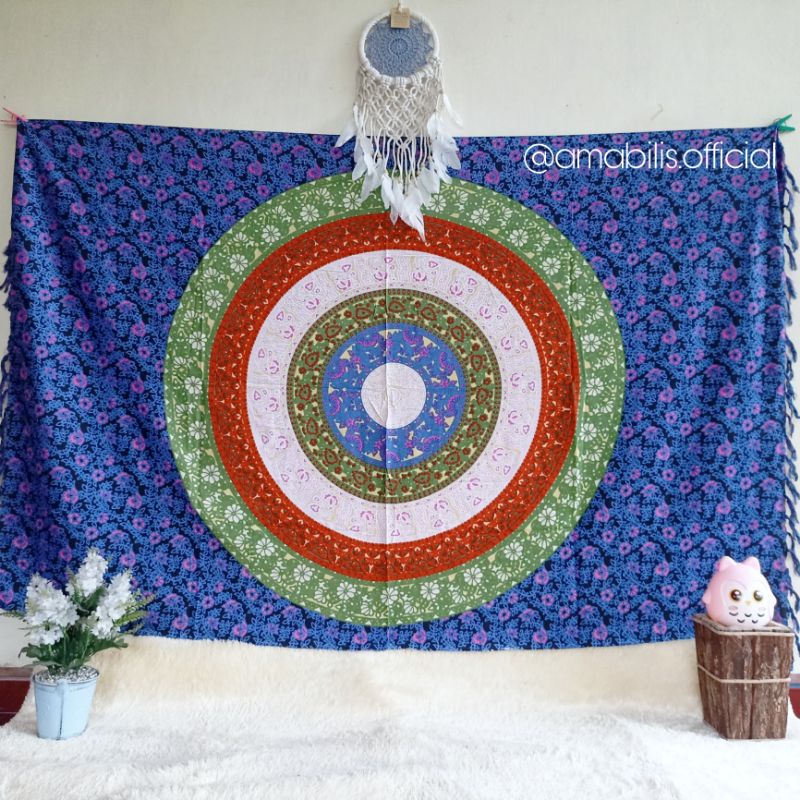 Kain Mandala tapestry / Kain pantai / kain mandala / kain mandala tapestry / kain bali / rayon