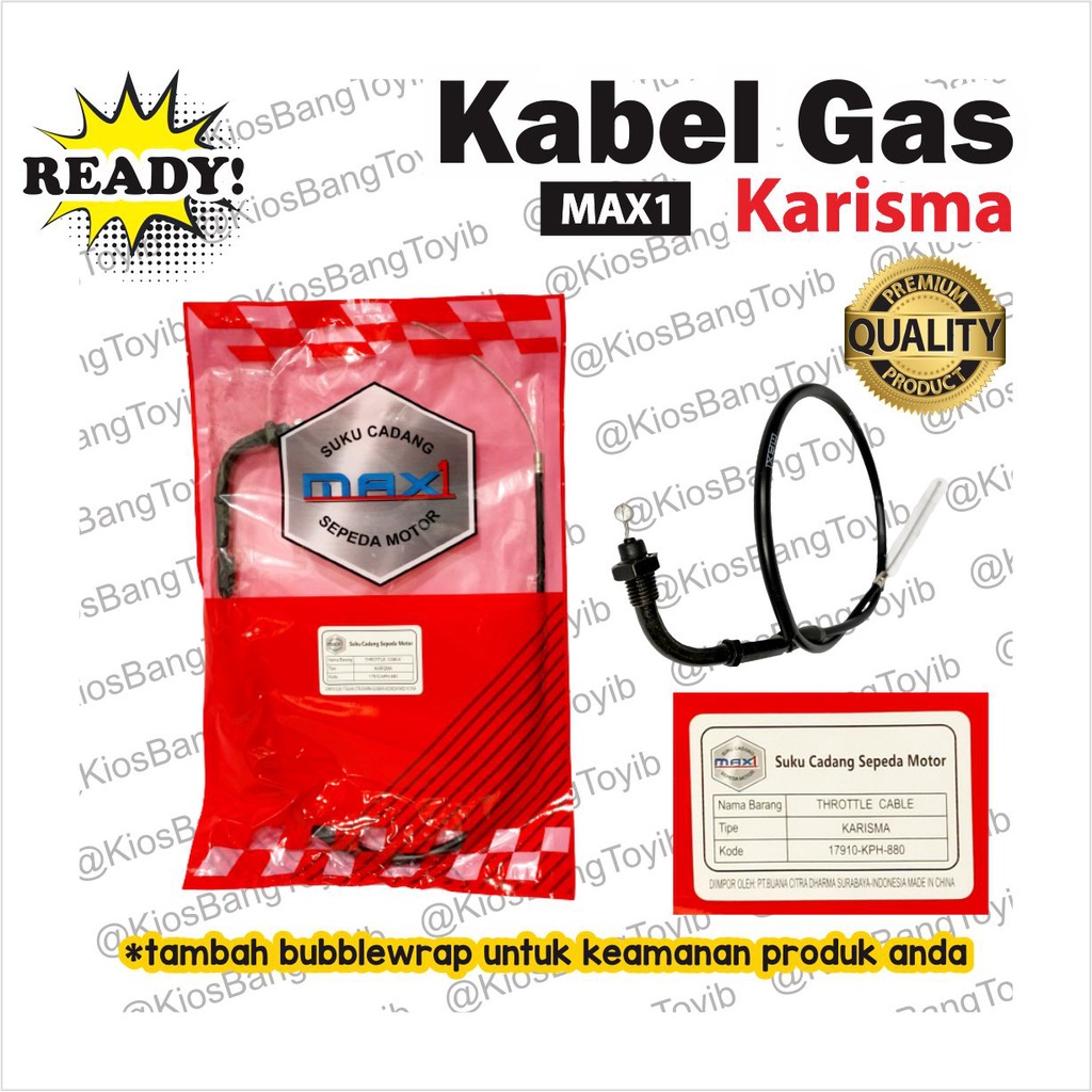 Kabel Gas (Throttle Cable) Karisma Kirana KPH (MAX1)