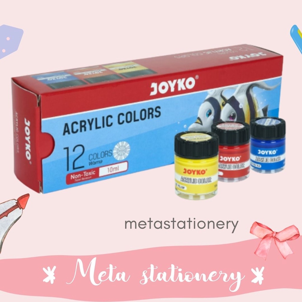 

Cat Akrilik / Acrylic Color Joyko - ACC-10ML - 12 Warna