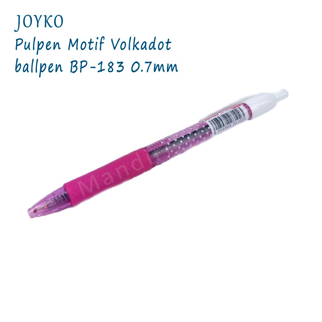 Pulpen Motif Volkadot * Joyko * Ballpen * BP-183 * 0.7mm