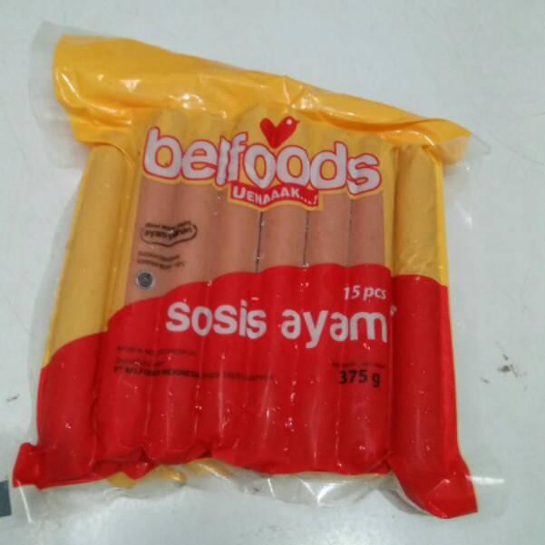 

TERBARU!!!! Sosis ayam belfoods 375gr isi 15pack