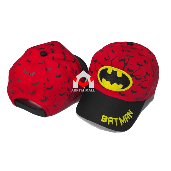 Topi anak laki laki superhero spiderman superman batman / topi anak laki laki 3-10 tahun-4
