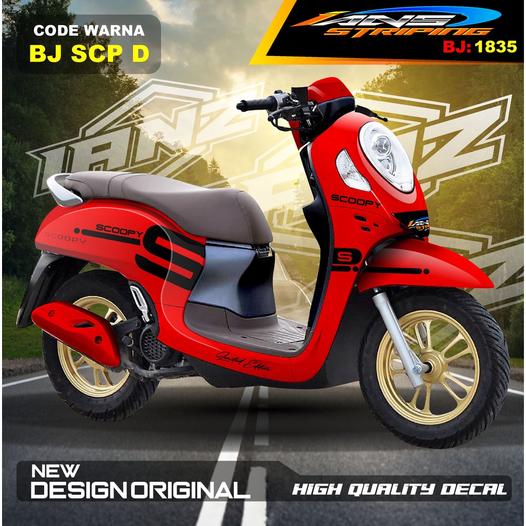 STIKER MOTOR SCOOPY FULL BODY / VARIASI STICKER BODY SCOOPY / STIKER MOTOR TERBARU / STIKER MOTOR