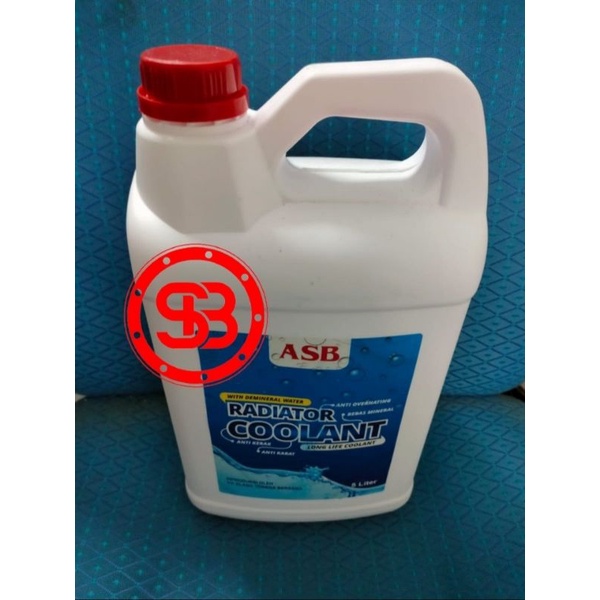 AIR RADIATOR / RADIATOR COOLANT MERAH RED 5L / 5 LITER MERK ASB