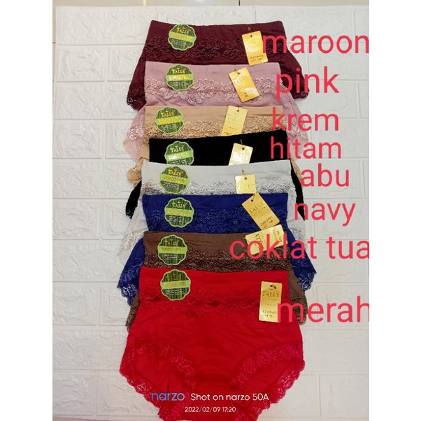 CD katun bamboo underwear wanita CD renda halus