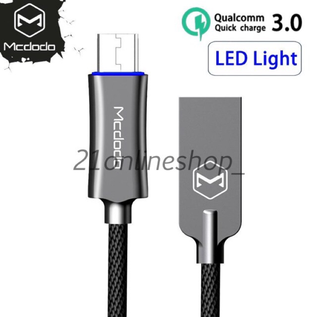 Mcdodo Knight Series Kabel Micro Auto Disconnect Android QC3.0/4.0