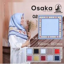 JILBAB OSAKA MOTIF UMAMA HIJAB SEGI EMPAT PRINTED/UMAMA OSAKA kerudung segi empat