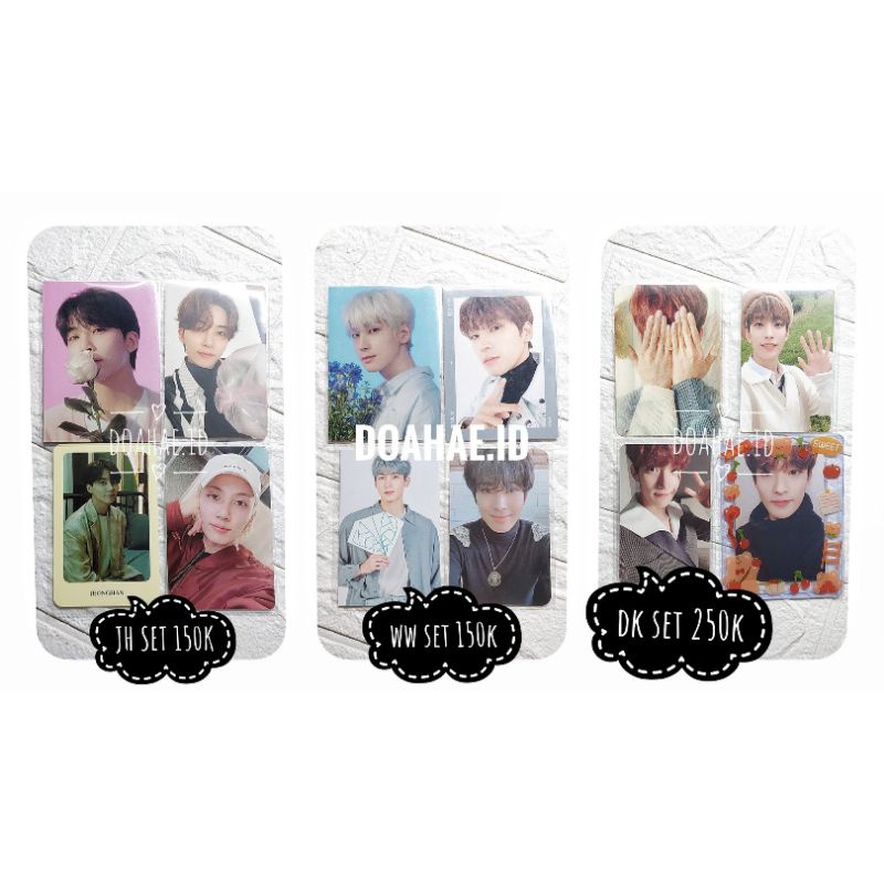 [ TAKE ALL ] JEONGHAN SET : tc hare sg21 set pc otr pc its , WONWOO SET : tc hare , tc hanabi , tc c