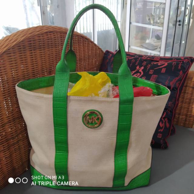 ORIGINAL BRANDED Michael Kors Fulton Canvas FREE jelly bag