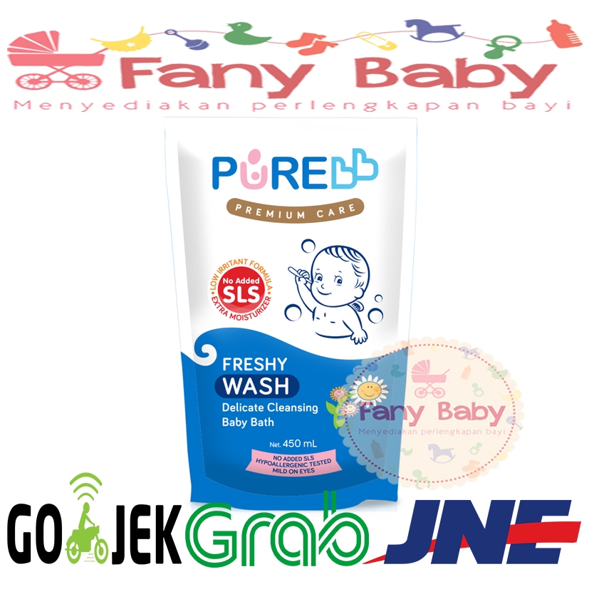 PURE BB WASH FRESHY &amp; FRUITY REFILL 450ML