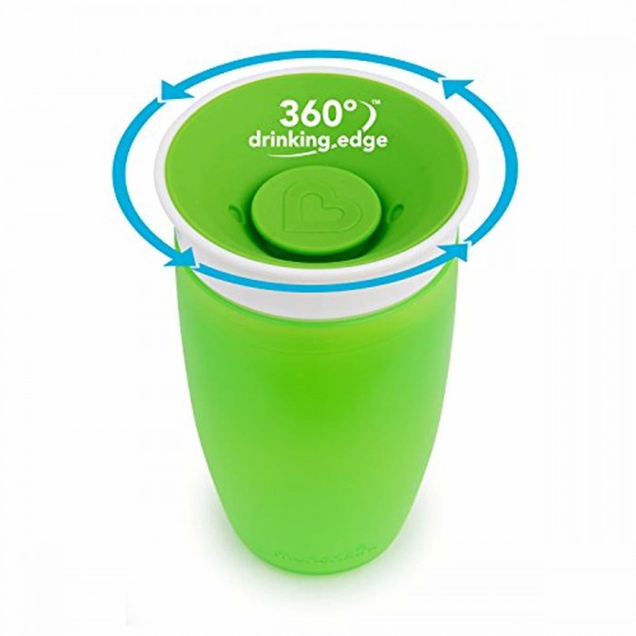 Munchkin Miracle 360 Cup Tasse No Spill Botol Minum Anak Balita - Green