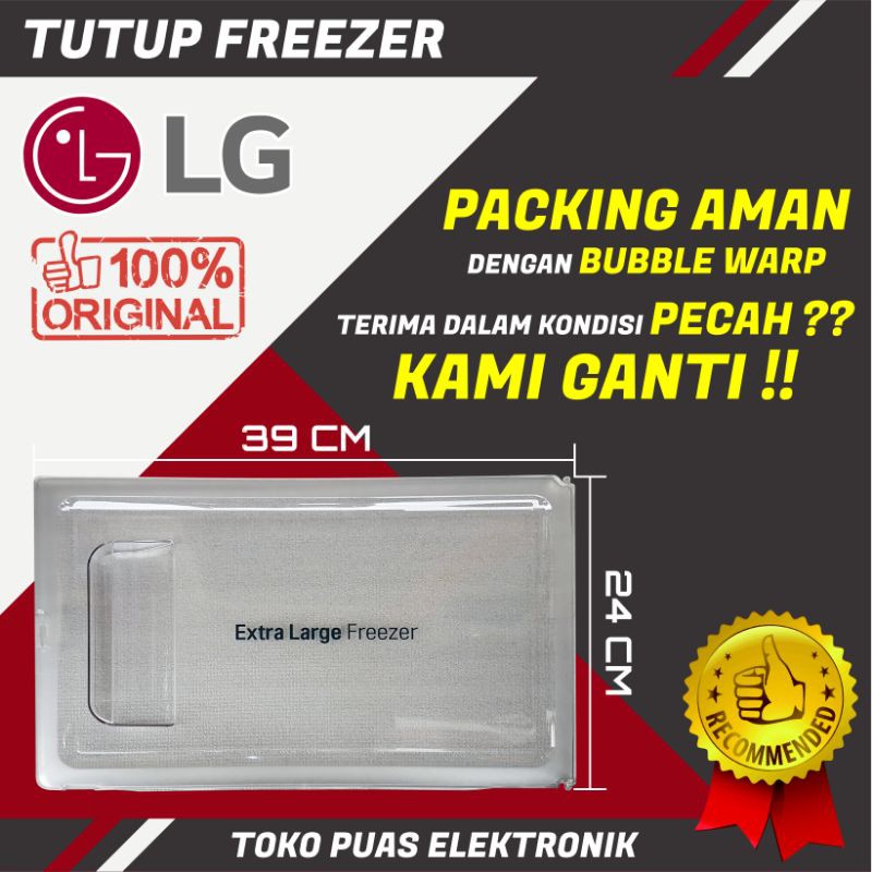 TUTUP FREEZER KULKAS LG 1 PINTU SIZE 39CM X 24CM  GN-Y201 Series ORIGINAL