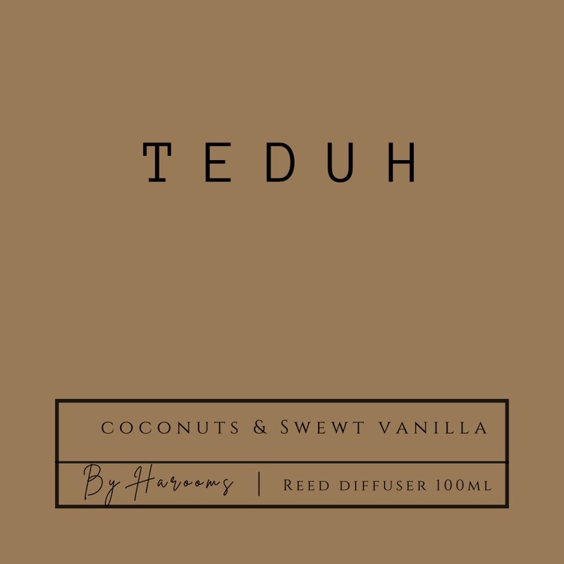 H A R O O M S ||  Reed Diffuser 100ml || Pengharum Ruangan-TEDUH