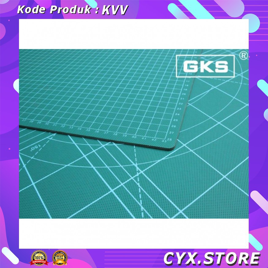 KVV GKS Work Cutting Mat Pad A3 45 x 30cm GKSA3 Green Grab Medan