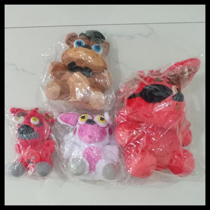 1 Set Boneka Bonnie Foxy Chica Nightmare Five Nights At Freddy Fnaf - Tengkoraktinggi