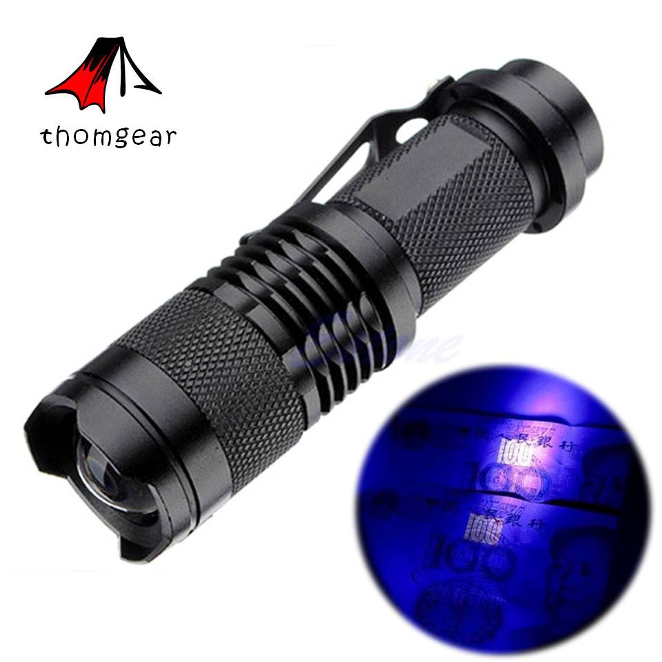 Taffsenter Led 395nm Ultraviolet + Baterai + Charger + Box Pocketman P1 Jm