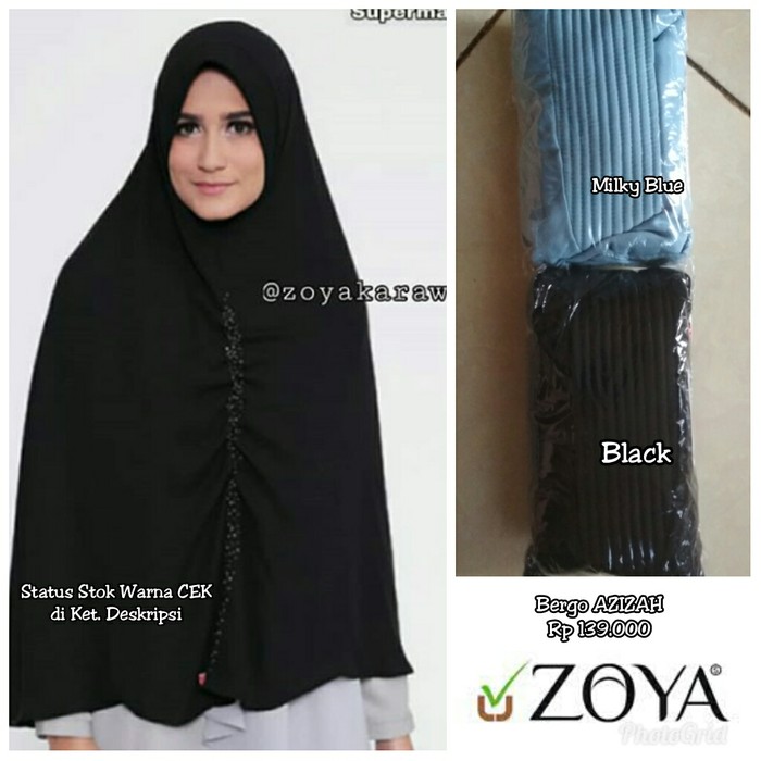 Bergo Syar'i Hijab Instan AZIZAH ZOYA Original